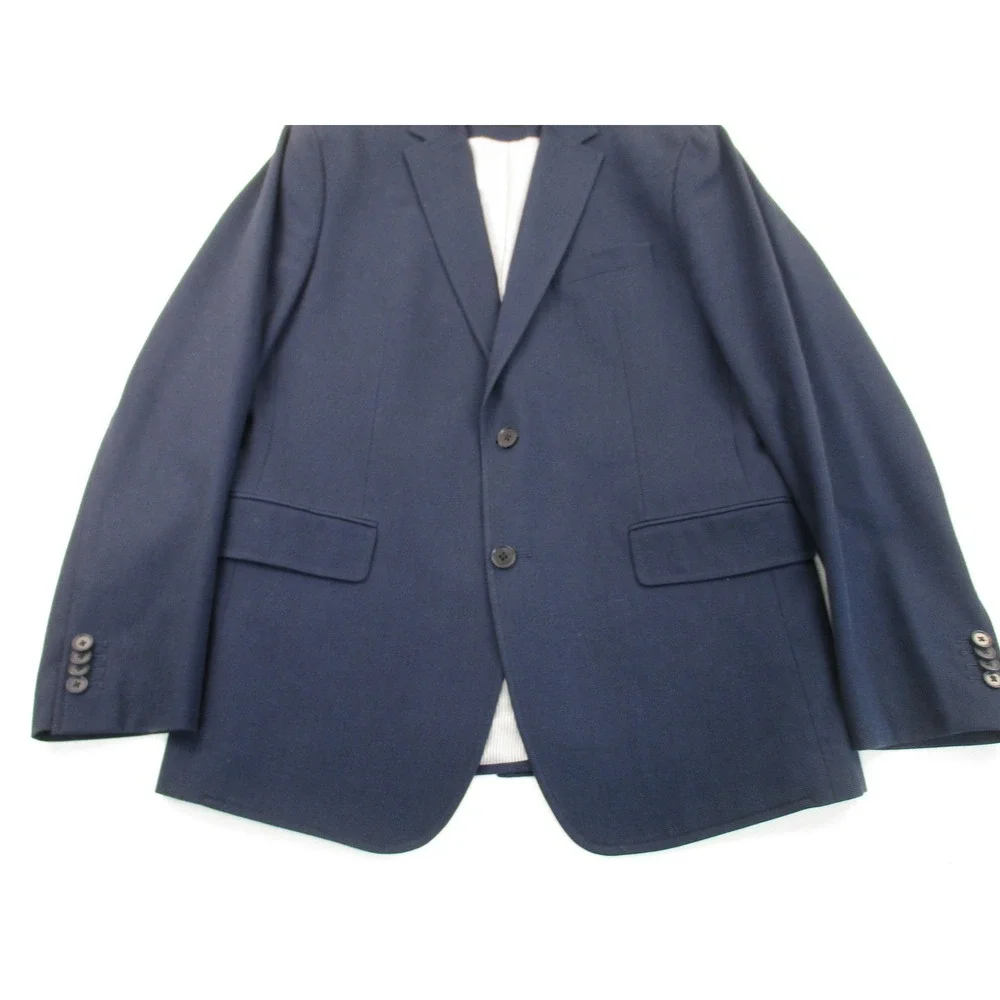 Banana Republic Blazer Mens 42R Navy Blue Tailored Fit 2-Button Sport Coat